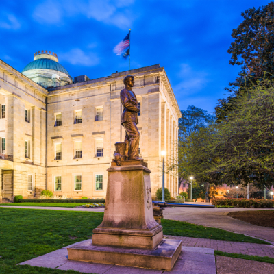 North Carolina courthouse exterior