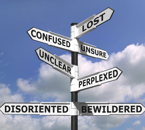 image indicating the that court decisions are confusing